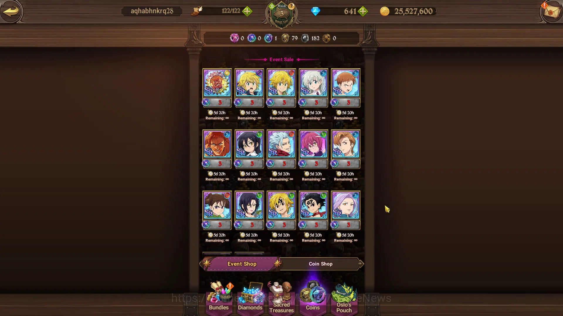 The Seven Deadly Sins: Grand Cross Accounts Global|310K CC|Fresh Starter Ch1|641 DM|4 UR| Nigh image 4