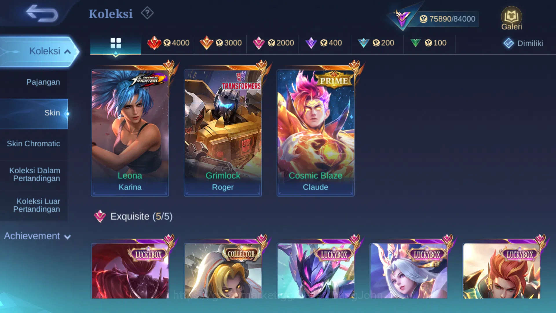 Mobile Legends: Bang Bang Accounts Hero 128 | Skin 278 | Legend Lesley | Prime Claude image 3