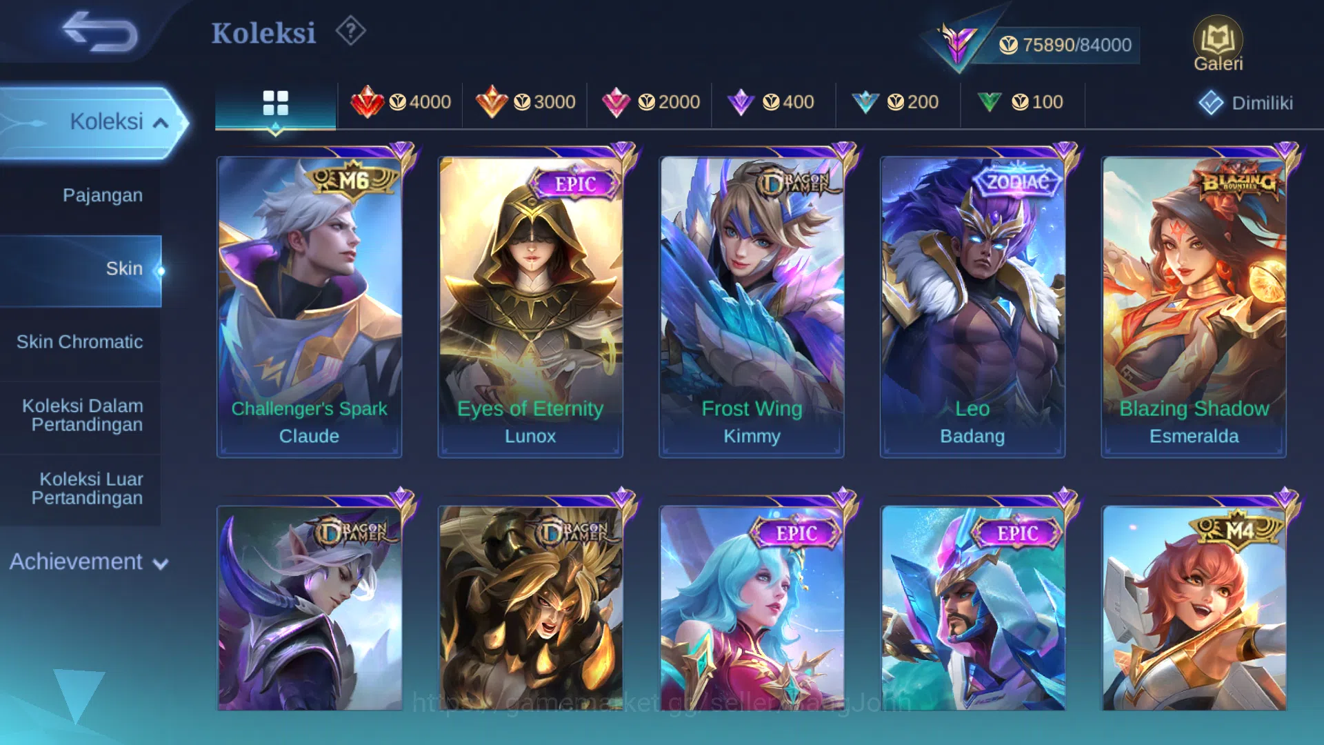 Mobile Legends: Bang Bang Accounts Hero 128 | Skin 278 | Legend Lesley | Prime Claude image 7