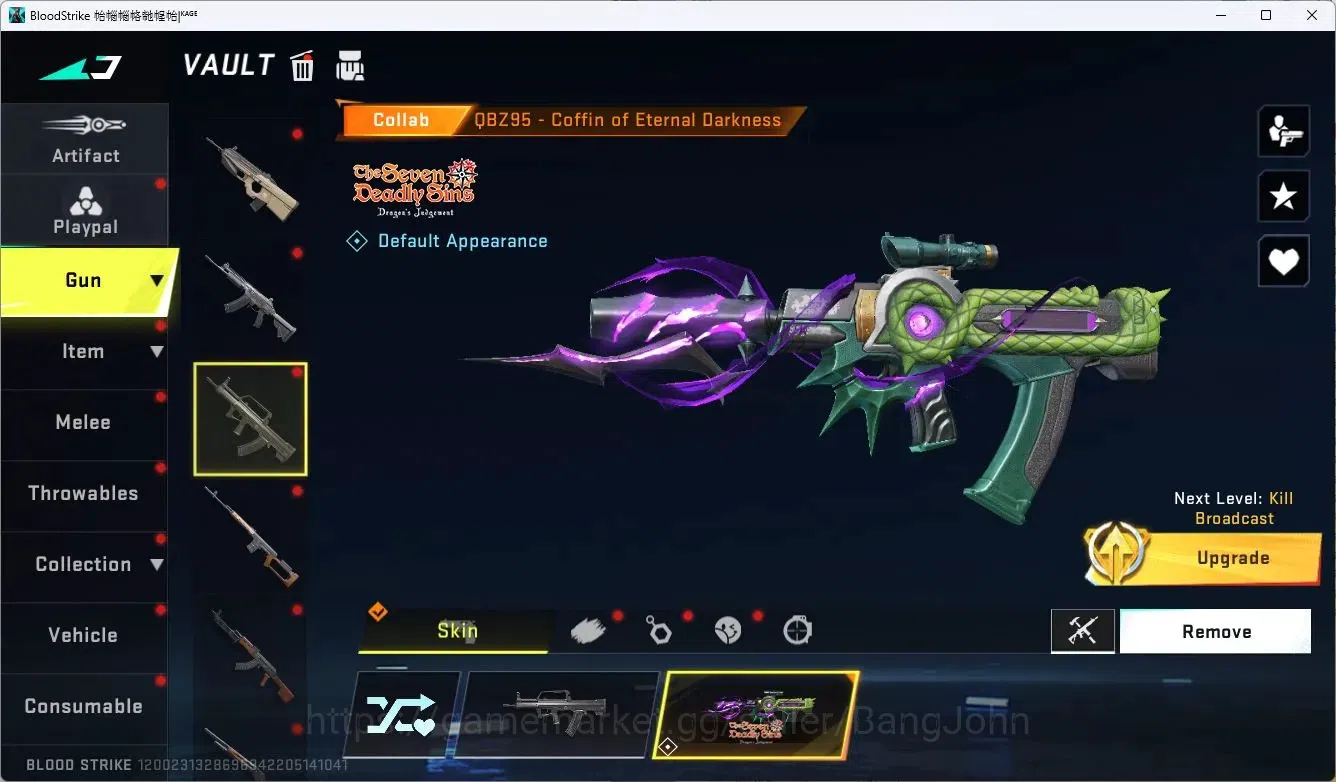 Blood Strike Accounts ASIA  | 4 Collab Skins | Limited MP7-Verdant | 10  image 20