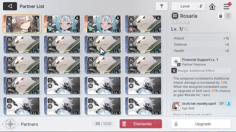Chaos Zero Nightmare Accounts GLOBAL Verif | Lv05 |Starter MeiLin Nia Lucas + 3S image 4