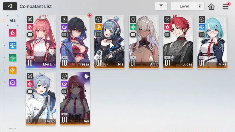Chaos Zero Nightmare Accounts GLOBAL Verif | Lv05 |Starter MeiLin Nia Lucas + 3S image 5