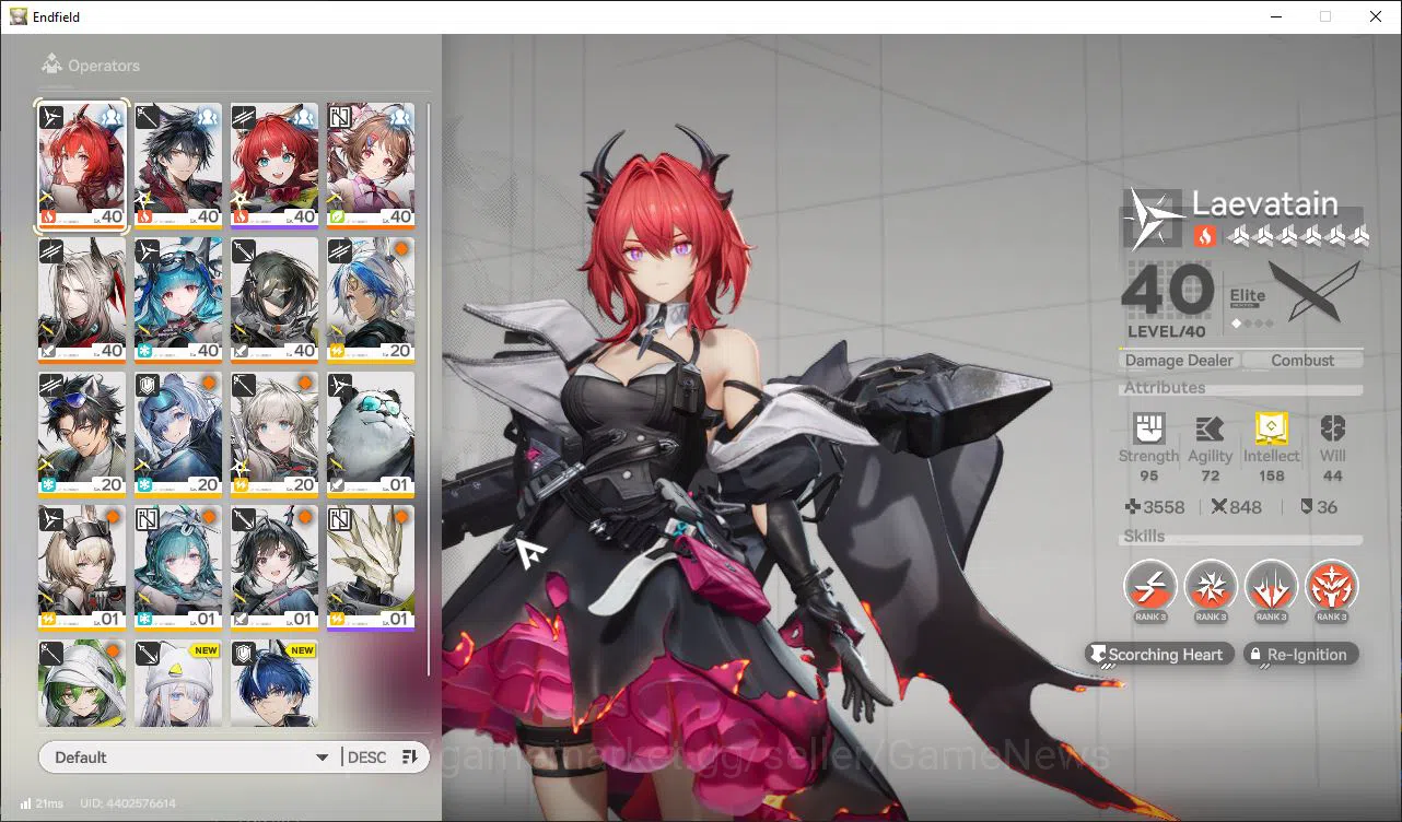 Arknights: Endfield Accounts ASIA|Lv42|4 SSR(1Limit)+4(*6WP)|(LaevatainP1,Last image 1