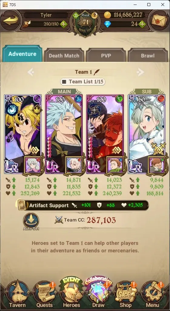 The Seven Deadly Sins: Grand Cross Accounts Global|4M CC|5 LR+11 UR+Collab Gachikuta|Estarossa image 10