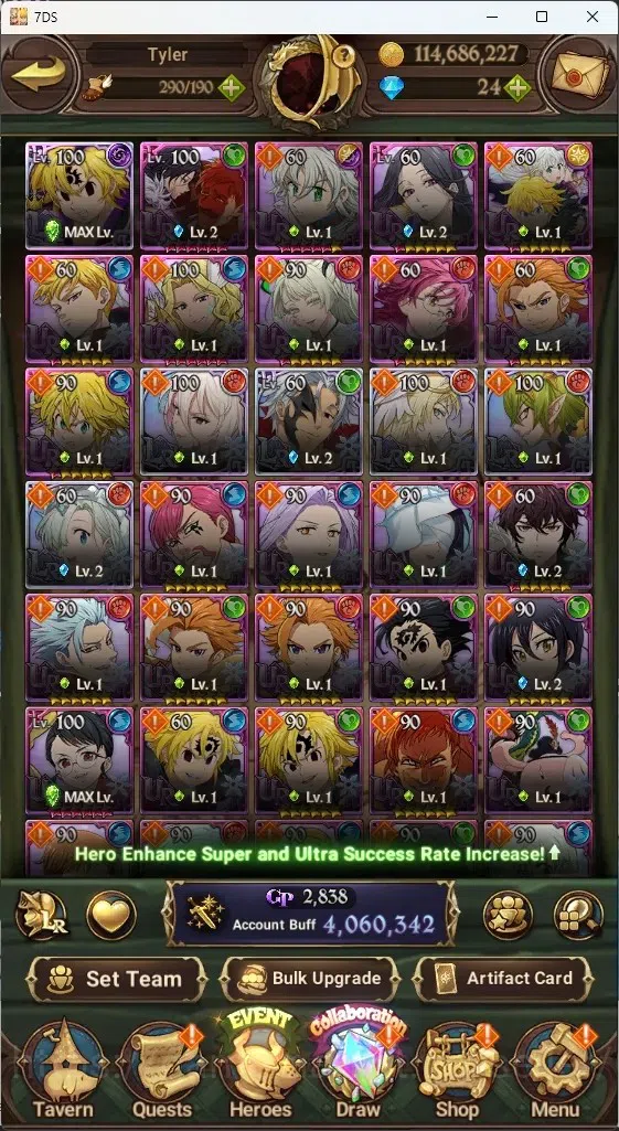 The Seven Deadly Sins: Grand Cross Accounts Global|4M CC|5 LR+11 UR+Collab Gachikuta|Estarossa image 3