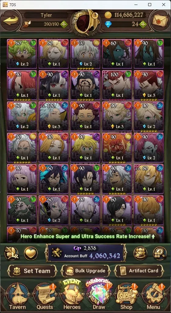 The Seven Deadly Sins: Grand Cross Accounts Global|4M CC|5 LR+11 UR+Collab Gachikuta|Estarossa image 5