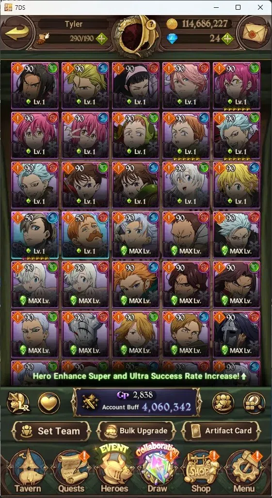 The Seven Deadly Sins: Grand Cross Accounts Global|4M CC|5 LR+11 UR+Collab Gachikuta|Estarossa image 7