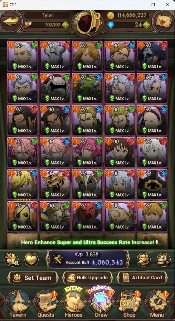 The Seven Deadly Sins: Grand Cross Accounts Global|4M CC|5 LR+11 UR+Collab Gachikuta|Estarossa image 8
