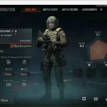 Arena Breakout Accounts Mid-Tier Mobile | LVL 30 | SV 8,3M| CV 4,6M | 5 Skin Weapon | Check SS AB087B