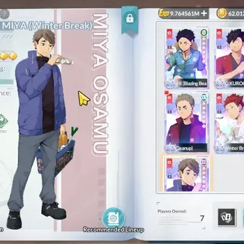 HAIKYU!! FLY HIGH Accounts SEA|Lvl 56|12K DM|7 SP (Akira Kunimi R2+M2,Osamu R2,Tendo,Kuroo,Akaashi+M2,Atsumu)+Memo,Ginjima|1