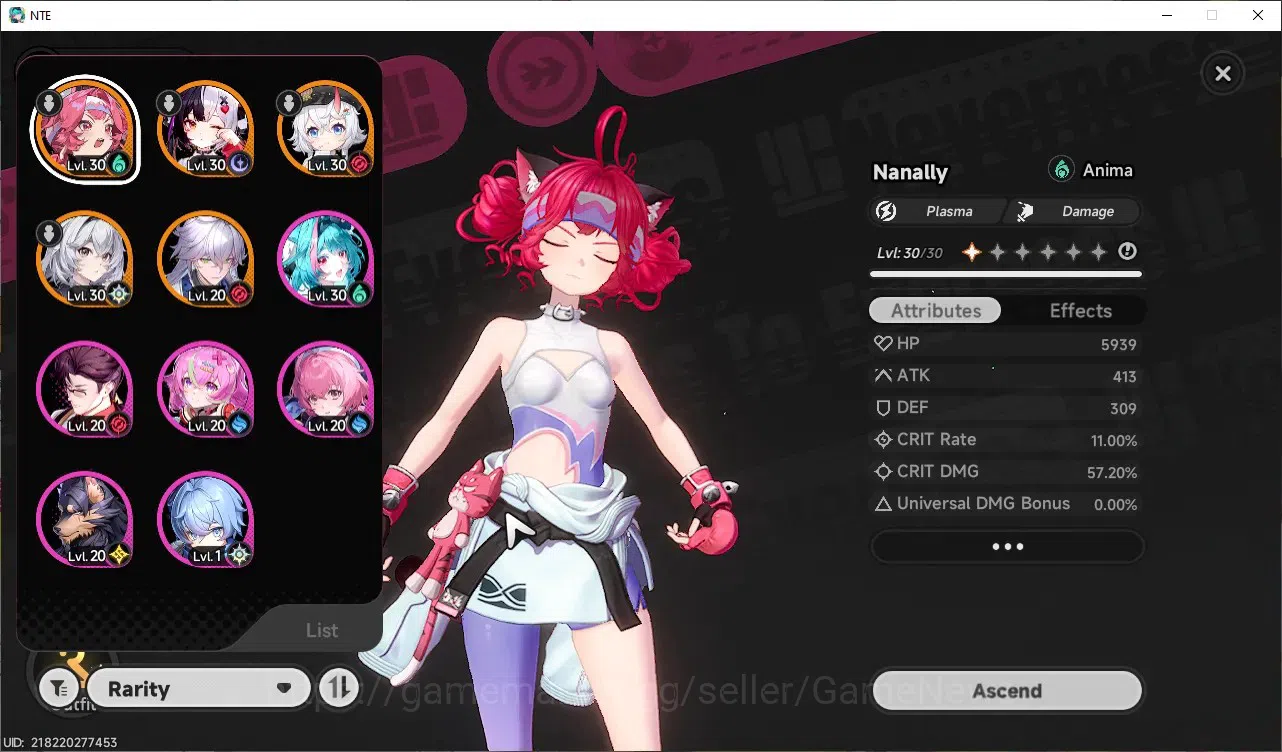 Neverness to Everness Accounts GLOBAL SEA|HL 15|4 SSR(Lacrimosa,Nanaly+Outfit,Sak image 2