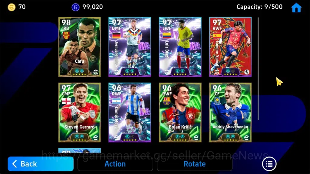 eFootball Accounts Android|Epic Cafu,Steven Gerrard,Bojan Krkic,Andri image 8