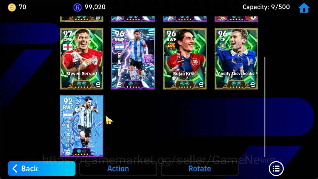 eFootball Accounts Android|Epic Cafu,Steven Gerrard,Bojan Krkic,Andri image 9
