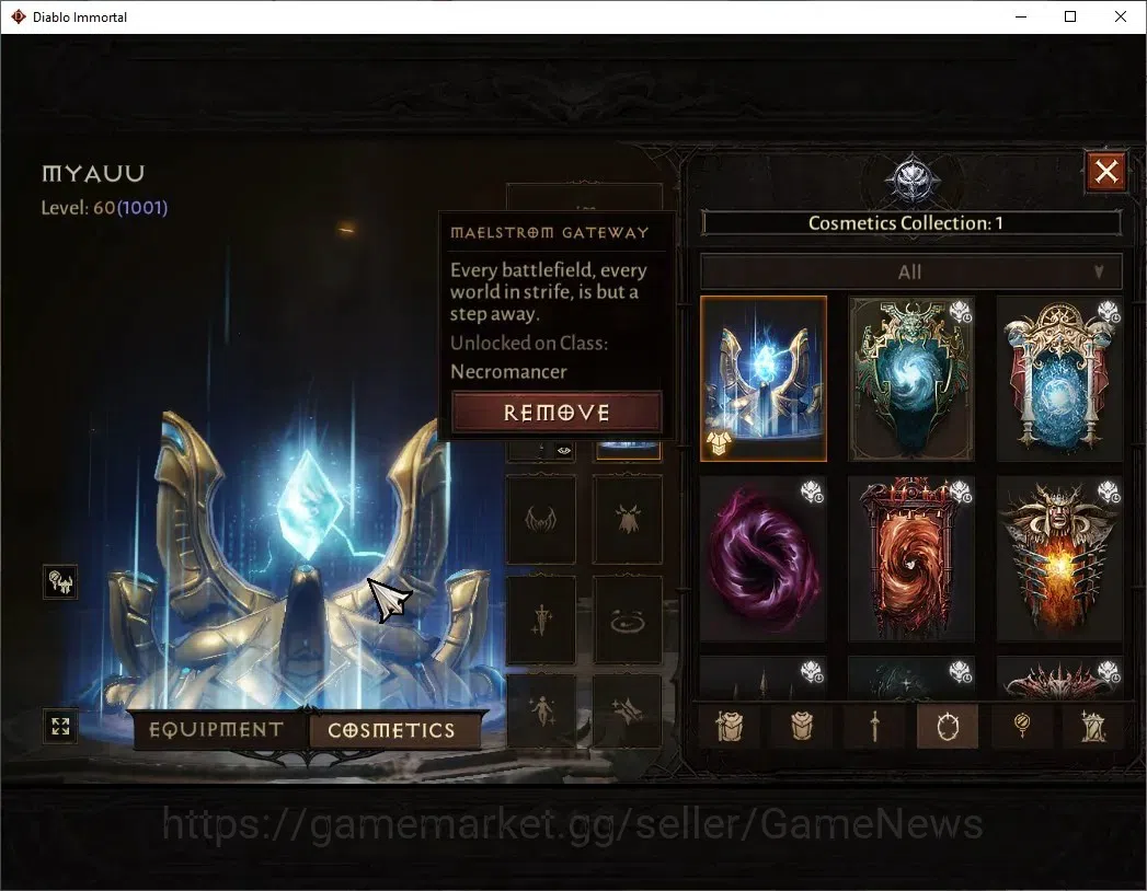Diablo Immortal Accounts SEA-Izual|CS ON|Lv60(1001)|Necromancer|CR 47k|Reso image 9