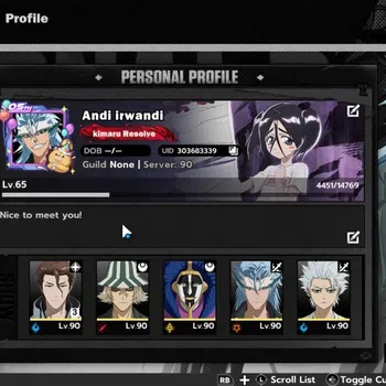 BLEACH: Soul Resonance Accounts NuverseSEA|LV65|9 SSR (AizenB3,Toshiro,Grimjow)+St image 1