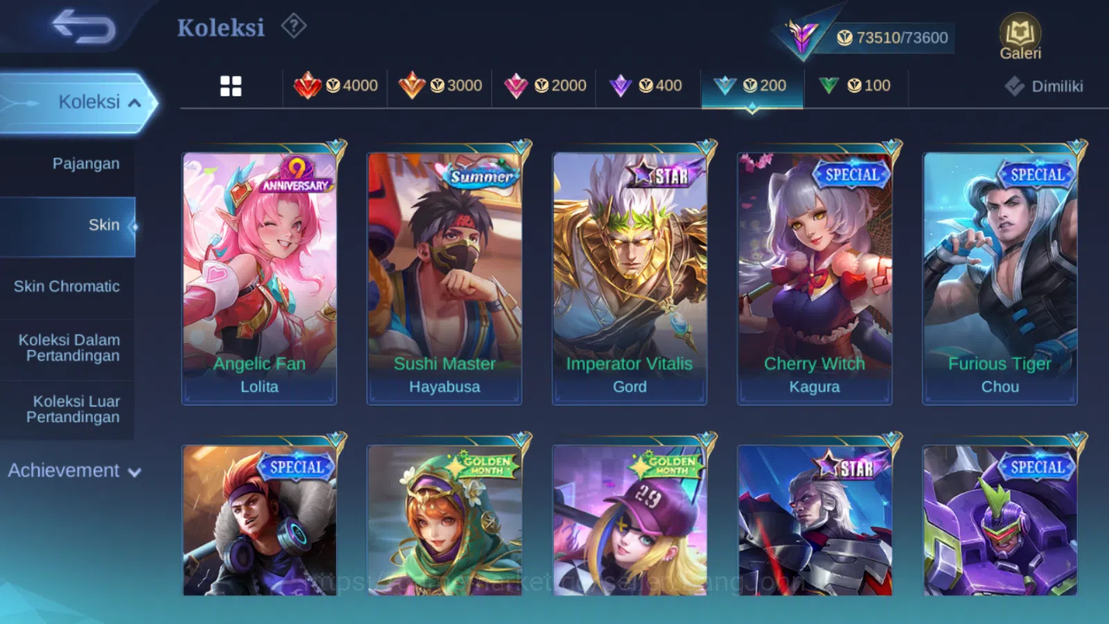 Mobile Legends: Bang Bang Accounts Hero 131 | skin 286 | prime granger | saint seiya  image 15