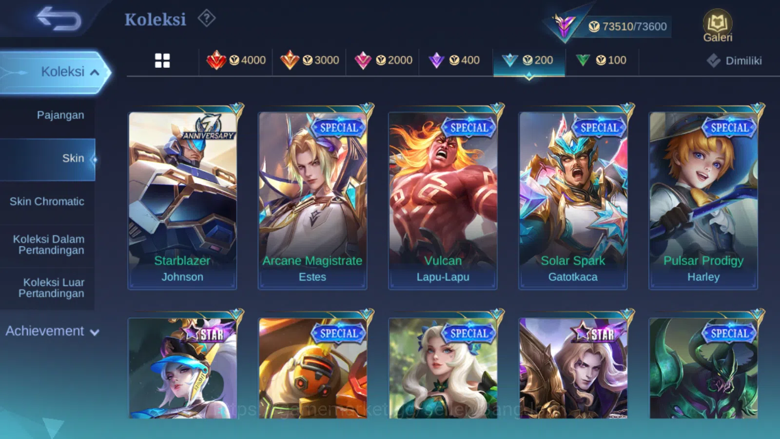 Mobile Legends: Bang Bang Accounts Hero 131 | skin 286 | prime granger | saint seiya  image 16