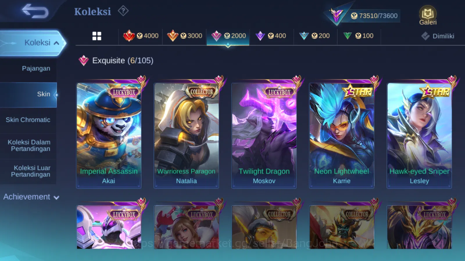 Mobile Legends: Bang Bang Accounts Hero 131 | skin 286 | prime granger | saint seiya  image 9