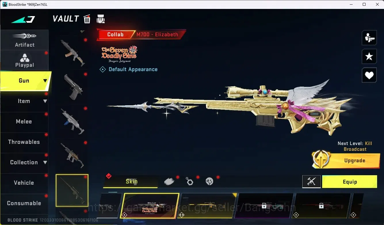 Blood Strike Accounts ASIA |1 Eternal|8 Collab Gun [7DS|TR|EVA]| 5 Limit image 10