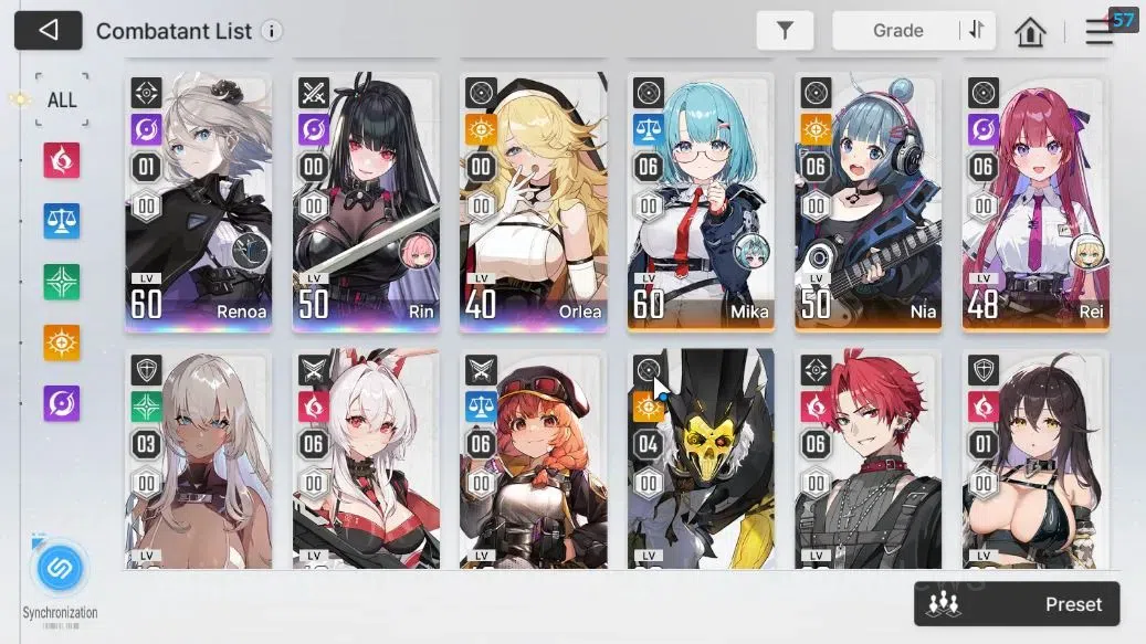 Chaos Zero Nightmare Accounts GLOBAL Lv55|WellBuild|Heidemarie PremTeam|15 SSR[H image 4