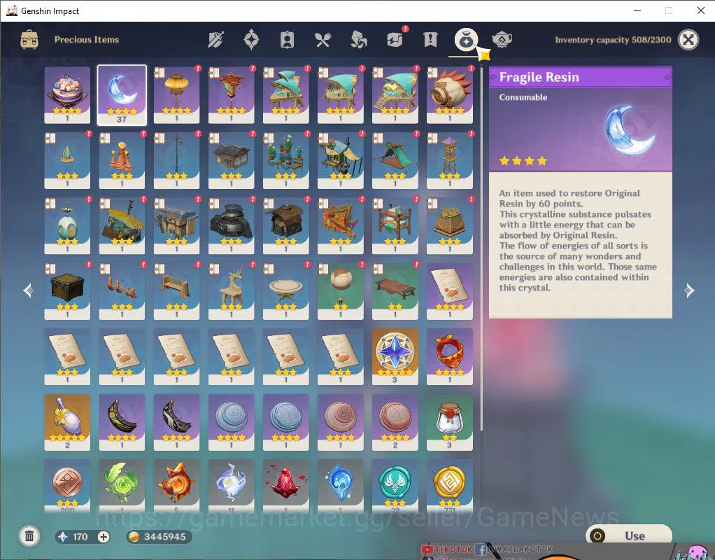 Genshin Impact Accounts Asia|AR 50|6 Limited| [Eula+C1],Wanderer,HuTao,Zib image 11