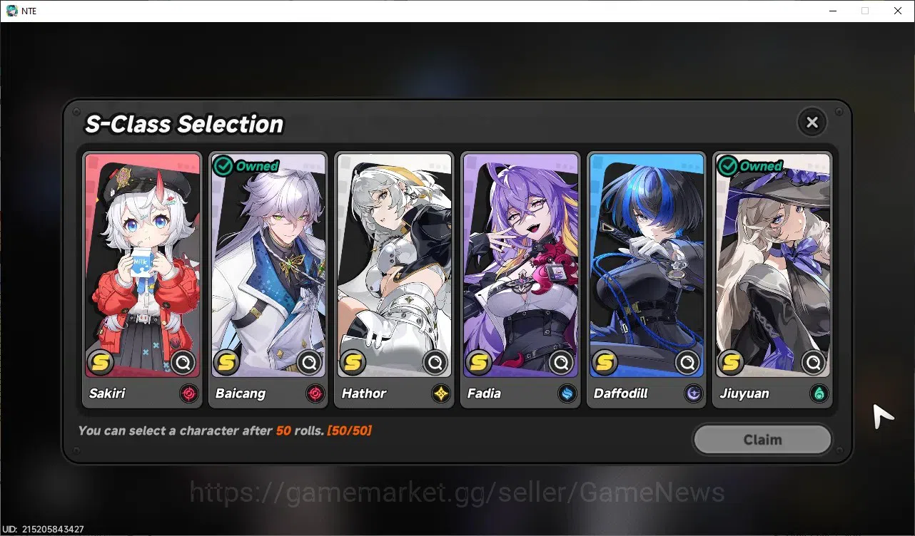 Neverness to Everness Accounts GLOBAL SEA|HL 21|4 SSR Lacrimosa,Nanally,Baicang,J image 12