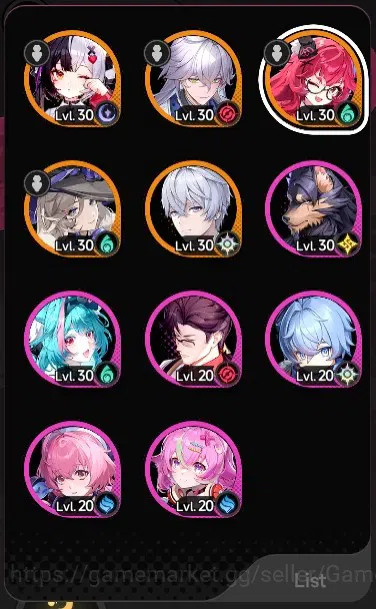 Neverness to Everness Accounts GLOBAL SEA|HL 21|4 SSR Lacrimosa,Nanally,Baicang,J image 2