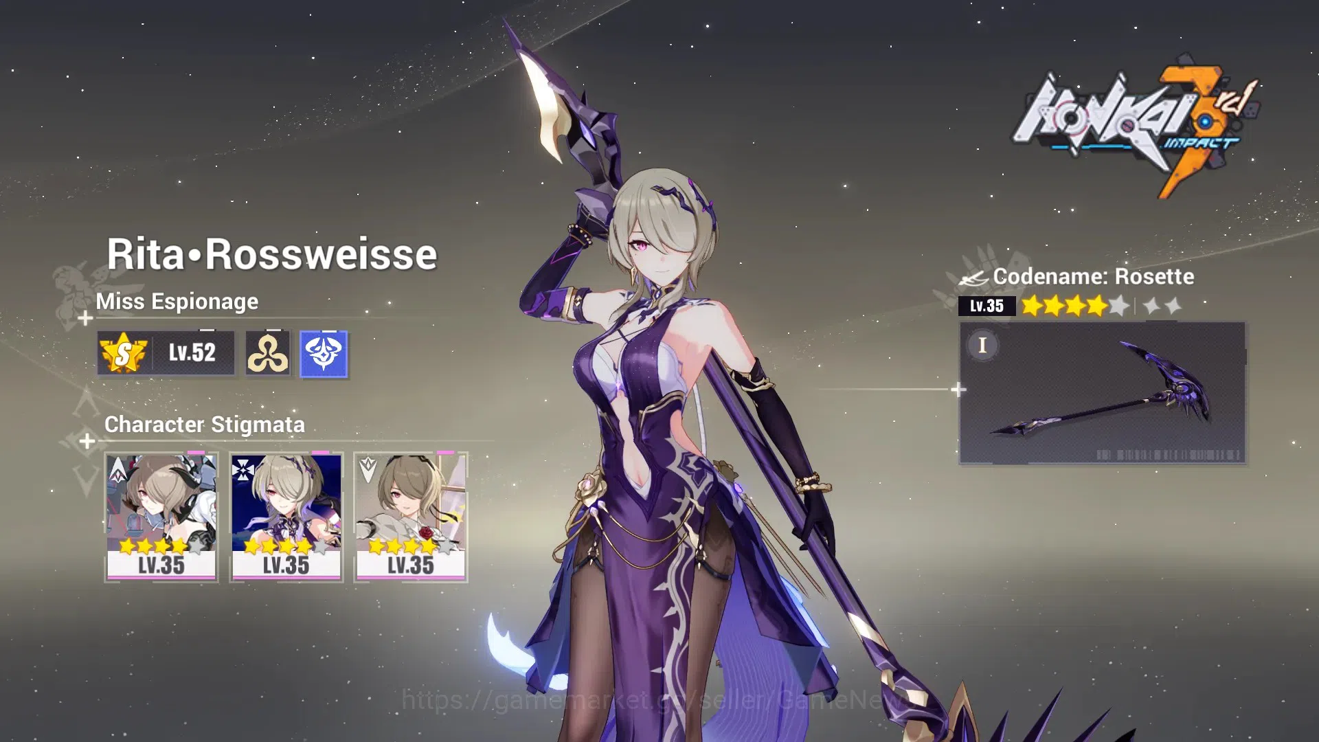 Honkai Impact 3rd Accounts SEA Lv59|2 Fullset|Rita Rossweisse ME 4/4,Bronya Z image 15