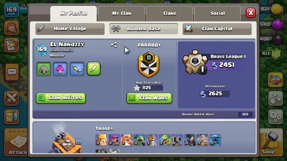 Clash of Clans Accounts High-End LV 169|TH14-BH 8|HH 8|Limited Skin|BK 57 AQ 60 GW 25 MP 27 RC 24 BM 6 BC 15|Free CN 4