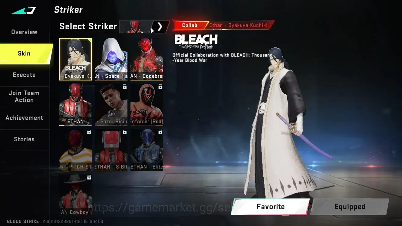 Blood Strike Accounts ASIA|ETERNAL DEagle|Collab BLEACH[Byakuya]+TR [Tak image 6