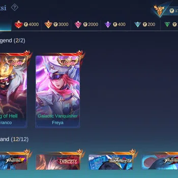 Mobile Legends: Bang Bang Accounts Others Global|Hero 132,Skin 491|Legend Franco,Freya|EXO Hayabusa|HXH Harith|CC