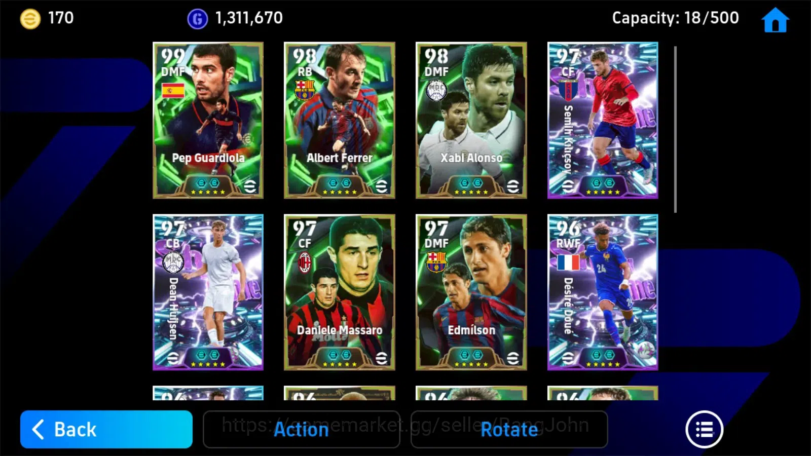 eFootball Accounts Android|PW 3176|BGuardiola epic,Ferrer epic,Huijse image 3