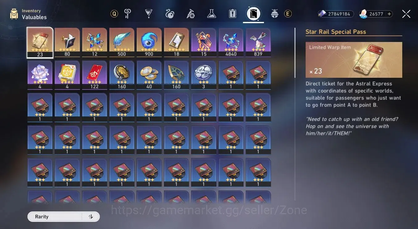 Honkai Star Rail Accounts End Game 10