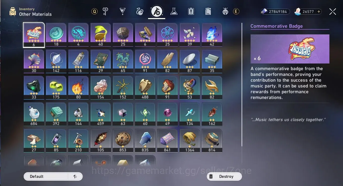 Honkai Star Rail Accounts End Game 7