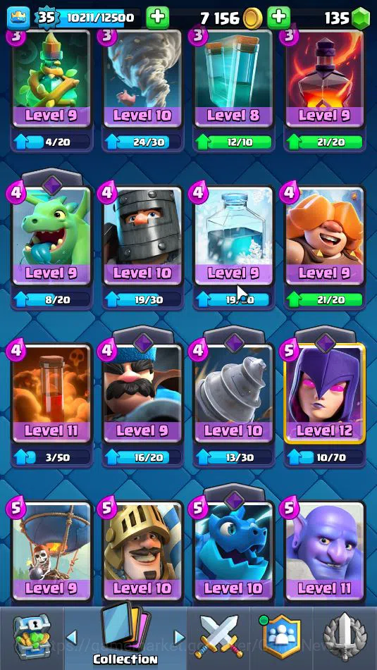 Clash Royale Accounts Lv 35|Trophy 8000|KTL 12|LimitedSkin|Total Card 12 image 13