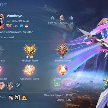 Mobile Legends: Bang Bang Accounts Rare Skin Global|487 Skin|Mega|3 Legend:[Saber,Freya,Lunox]|Aspirants Fanny&Chang'e|KOF