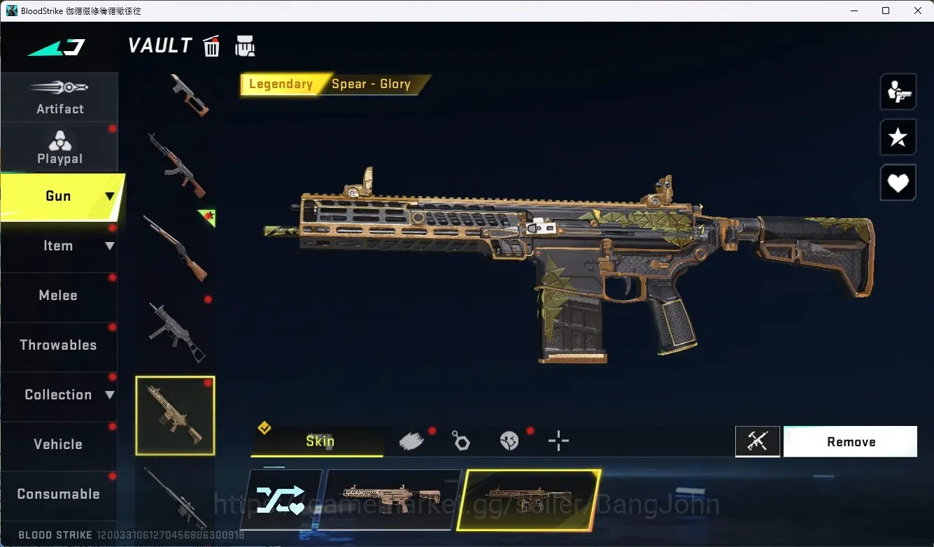Blood Strike Accounts Others ASIA | 1 Evo Gun: M1887 - Destroyer | 1 Limited Gun:0rigin-12 | 4 Legendary Gun | More Check SS 7