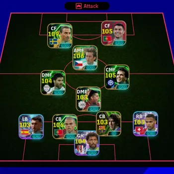 eFootball Accounts Legends & Iconic Players Efootball Collective Strength 3242 | Zlatan Ibrahimovic 109, Pepe 106,  BABETO