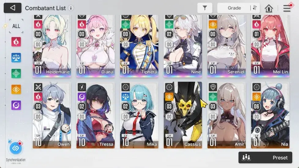Chaos Zero Nightmare Accounts GLOBAL Lv53|6 SSR[Heidemarie,Diana,NineM2,Mei LinM image 3