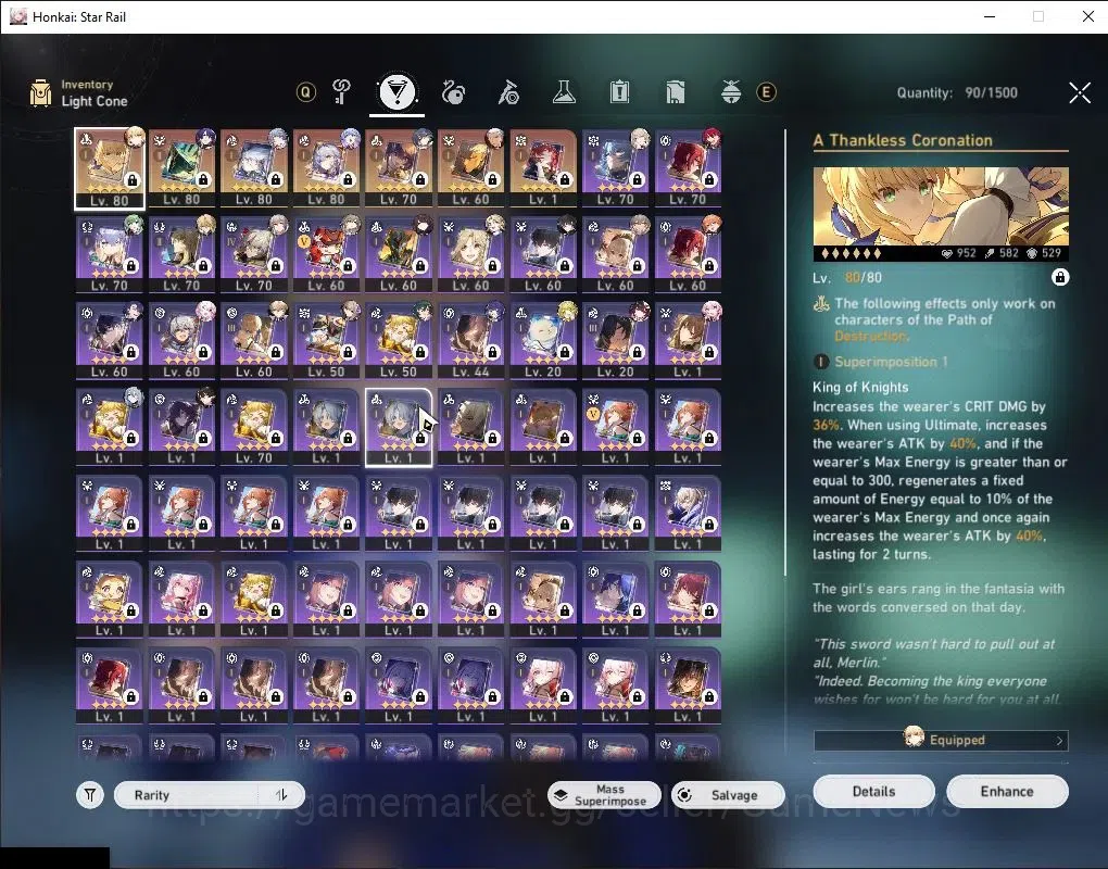 Honkai Star Rail Accounts Others Asia|TL 66|Premium HyperCarry|9,8K SJ|12 Limited|(Sunday 6