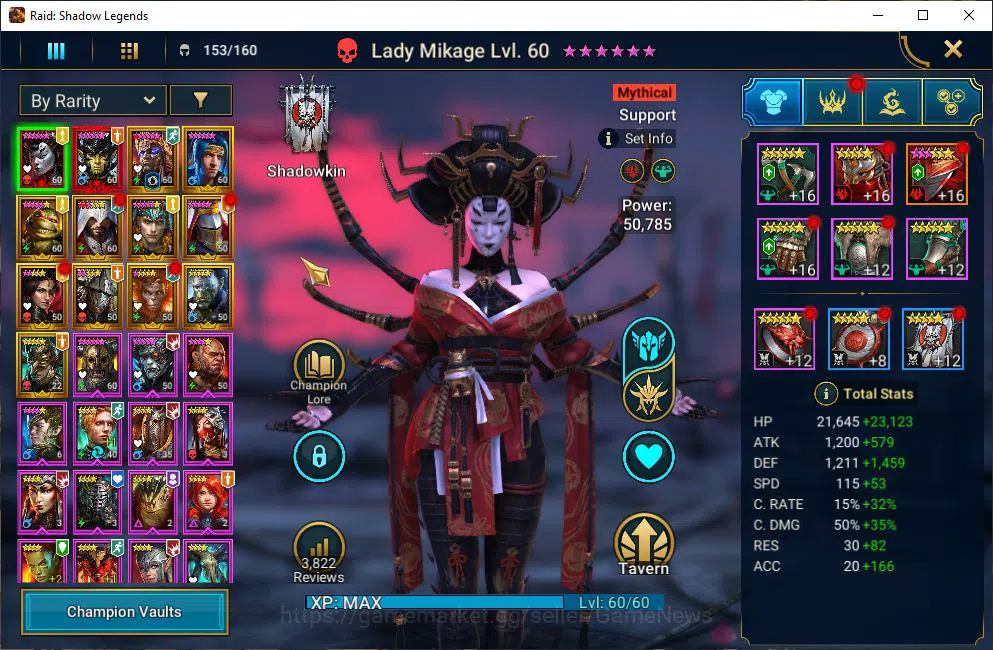 Raid: Shadow Legends Accounts Lv49 508K Power|2 Mythical (Lady Mikage,Aphidus)|1 image 3