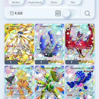 Pokémon TCG Pocket Accounts High-Level EN|9,5k Cards|193+ EX|1 Crown (Solgaleo) 37 Shiny|Mega Deck