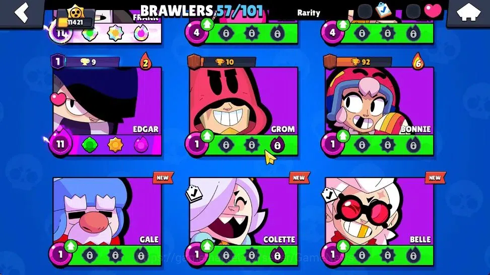 Brawl Stars Accounts 11K Trophy|27K Bling 302 Gem|57 Brawler 5 Max Lvl| image 10