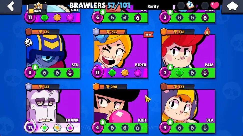 Brawl Stars Accounts 11K Trophy|27K Bling 302 Gem|57 Brawler 5 Max Lvl| image 11