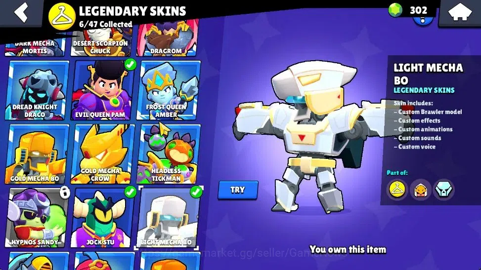 Brawl Stars Accounts 11K Trophy|27K Bling 302 Gem|57 Brawler 5 Max Lvl| image 15