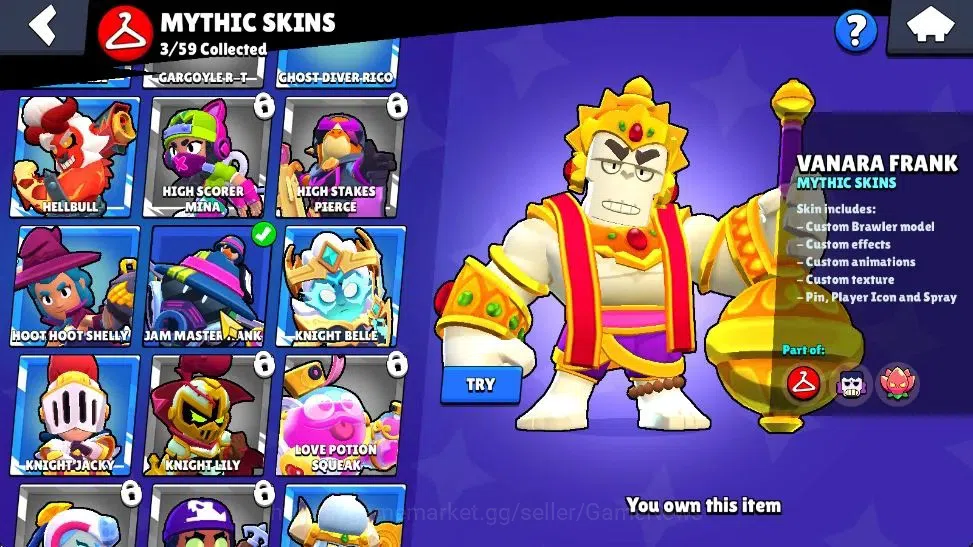 Brawl Stars Accounts 11K Trophy|27K Bling 302 Gem|57 Brawler 5 Max Lvl| image 17