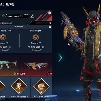 Blood Strike Accounts Rare Skin ASIA|1 eternal:INP-9-GoldenElegy|1