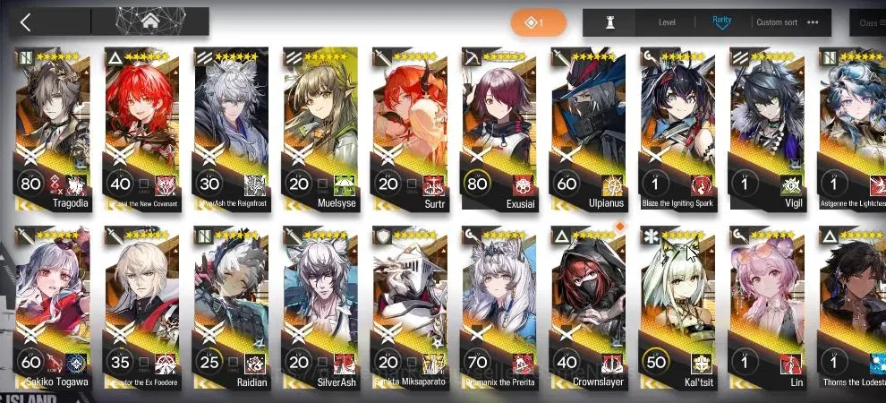Arknights Accounts High-End Lv 66|162 Op+11 Outfits|26,3K Orun|4 Limited+Collab AVE| Sakiko Togawa, Muelsyse, ETNC, STR 4