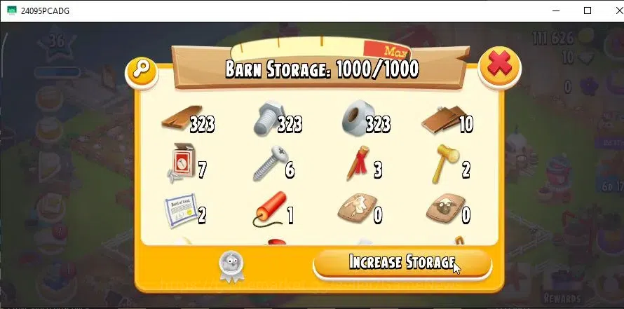 Hay Day Accounts Level 36 | Barn Storage 1000 + Silo Storage 500 | 111,6k Coins,10 Dm |CN ON|Log Supercell ID|Take 8