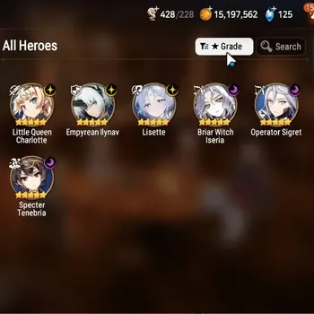 Epic Seven Accounts Starter Global Unverif|Fresh Starter|6ML(Lisette,STene,EIlynav,Etc.)|Theater Locked|PoH+Bless ON|Abyss
